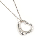 TIFFANY&Co. Necklace Elsa Peretti Open heart Silver925 Silver Women Second hand