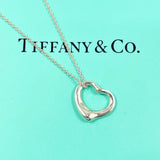 TIFFANY&Co. Necklace Open heart Elsa Peretti Silver925 Silver Women Second hand