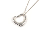 TIFFANY&Co. Necklace Open heart Elsa Peretti Silver925 Silver Women Second hand