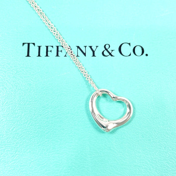 TIFFANY&Co. Necklace Open heart Elsa Peretti Silver925 Silver Women Second hand