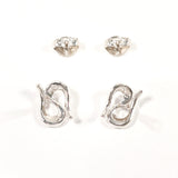 TIFFANY&Co. earring Open wave Elsa Peretti Silver925 Silver Women Second hand