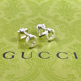 GUCCI cuffs Cufflinks Silver925 Silver mens Second hand