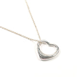 TIFFANY&Co. Necklace Open heart Elsa Peretti Silver925 Silver Women Second hand