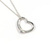 TIFFANY&Co. Necklace Open heart Elsa Peretti Silver925 Silver Women Second hand