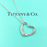 TIFFANY&Co. Necklace Open heart Elsa Peretti Silver925 Silver Women Second hand