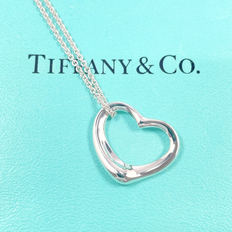 TIFFANY&Co. Necklace Open heart Elsa Peretti Silver925 Silver Women Second hand