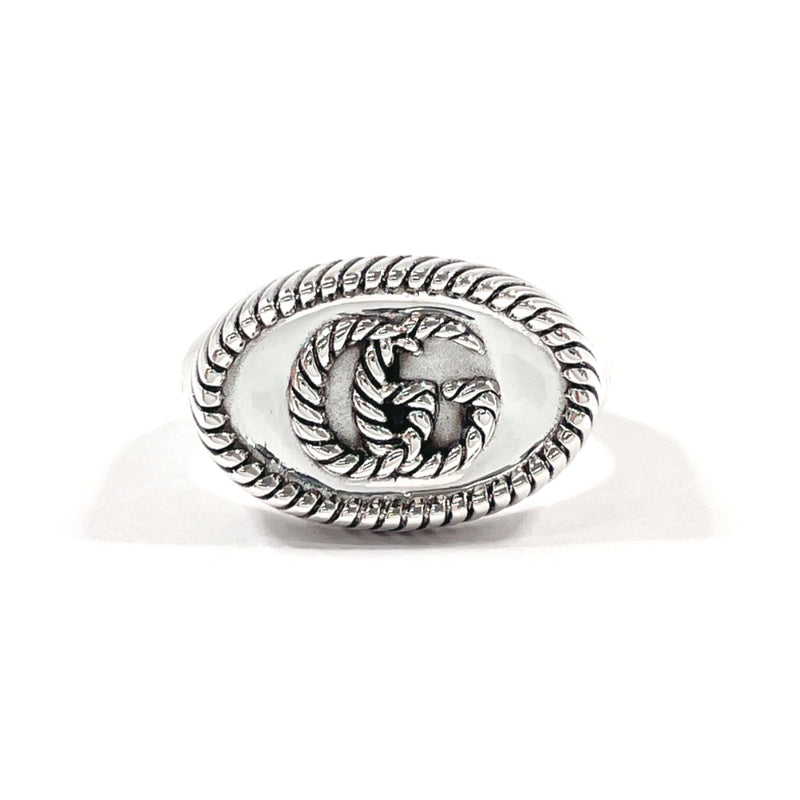 GUCCI Ring Double G twist Silver925 #US 6 3/4 Silver unisex Second hand