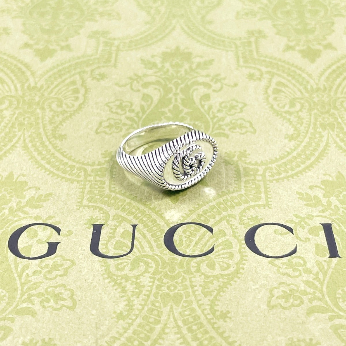 isaminmin グッチ　ミスティックキャット　リング レア】GUCCI ミスティックキャットリング シルバー925 8号