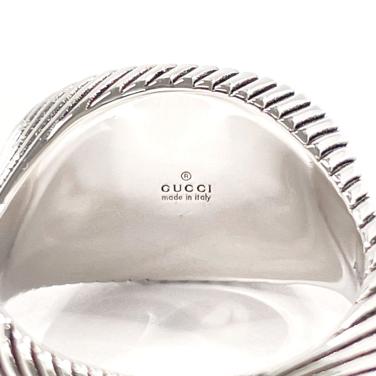 ナッティ GUCCI Ring Double G twist Silver925 #US 6 3/4 Silver unisex