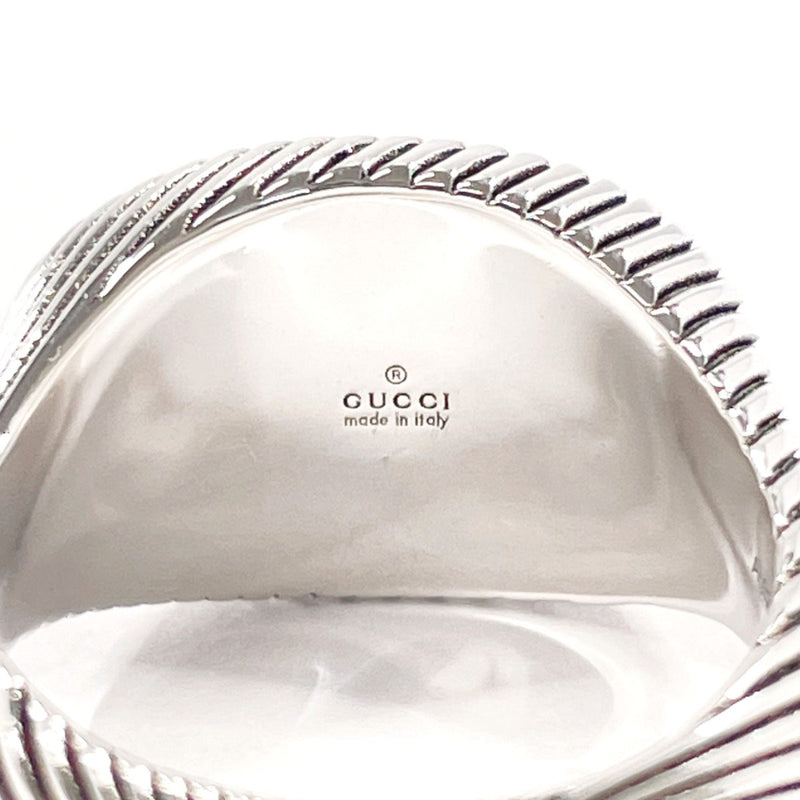 GUCCI Ring Double G twist Silver925 #US 6 3/4 Silver unisex Second hand