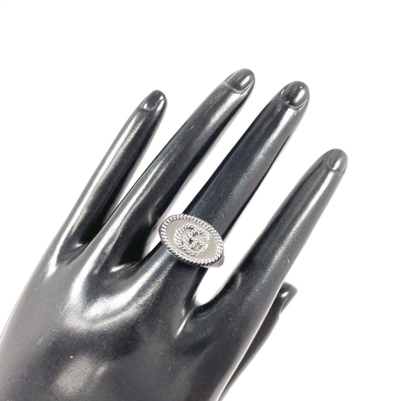 GUCCI Ring Double G twist Silver925 #US 6 3/4 Silver unisex Second hand