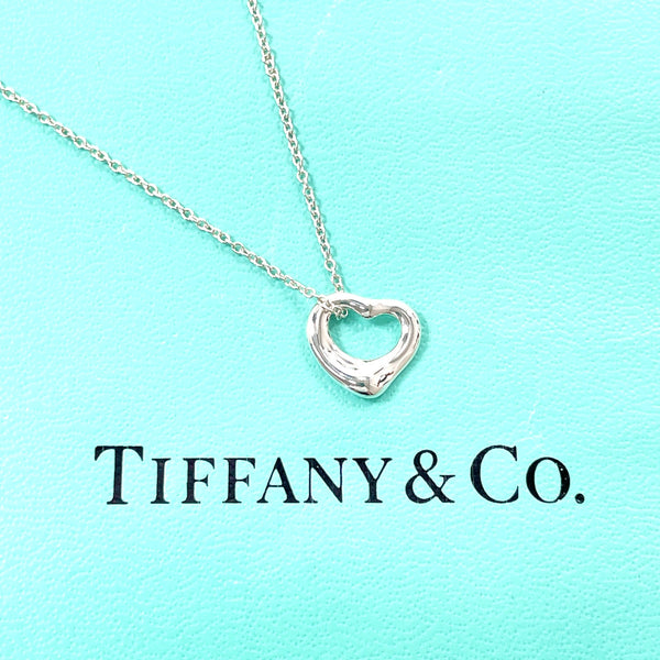 TIFFANY&Co. Necklace Open heart Elsa Peretti Silver925 Silver Women Second hand