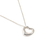 TIFFANY&Co. Necklace Open heart Elsa Peretti Silver925 Silver Women Second hand
