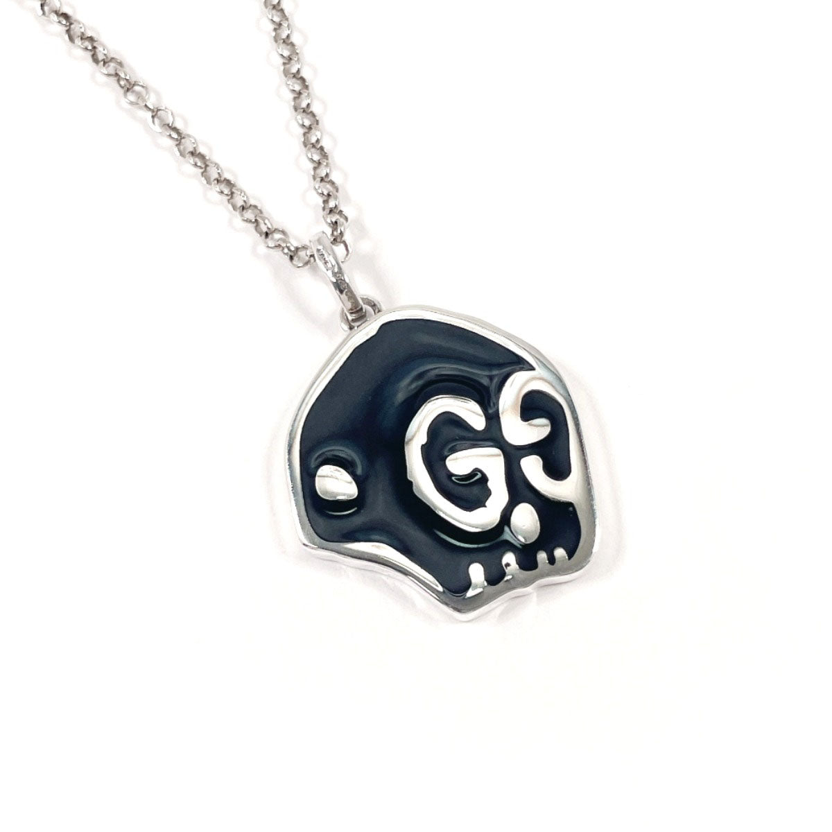 GUCCI Necklace Ghost Skull Silver925 Silver Silver unisex Second