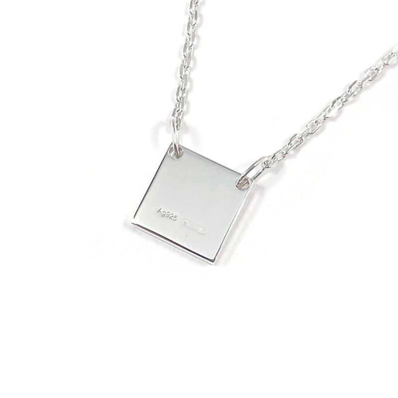 GUCCI Necklace Square with logo Silver925 Silver unisex Second hand