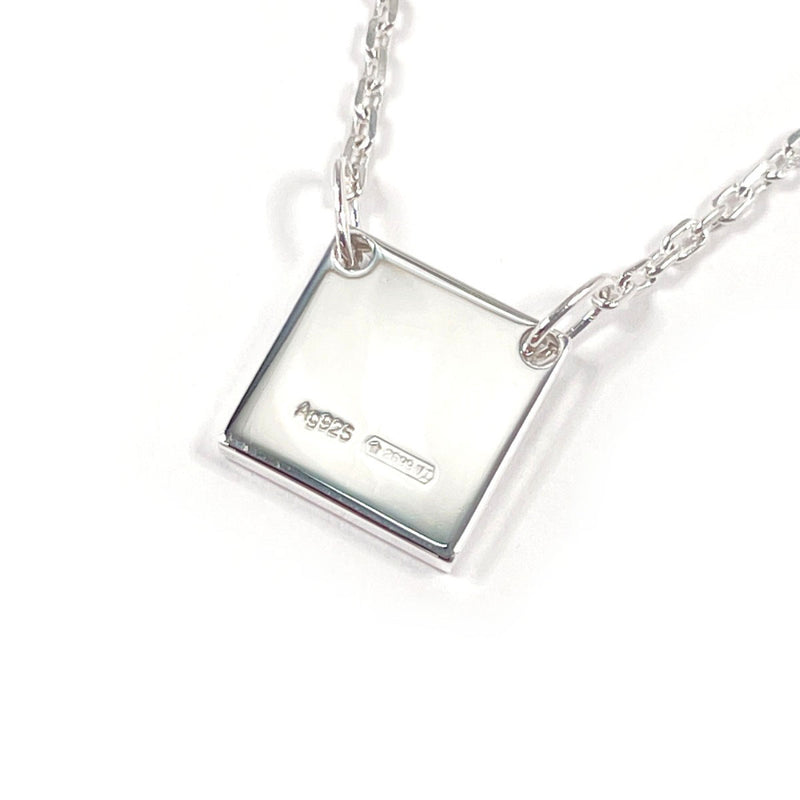 GUCCI Necklace Square with logo Silver925 Silver unisex Second hand