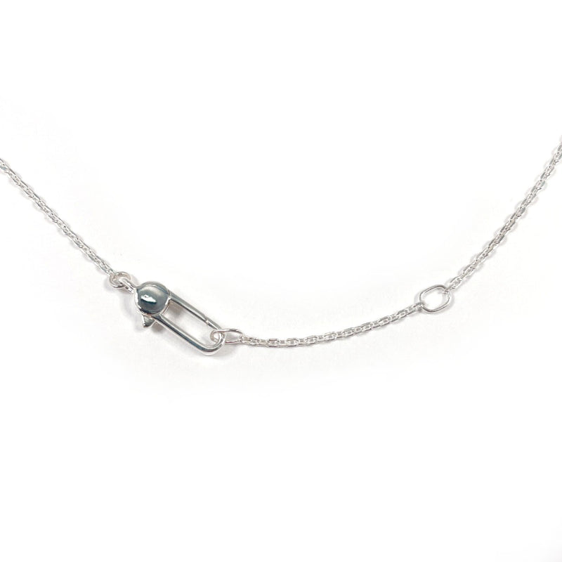 GUCCI Necklace Square with logo Silver925 Silver unisex Second hand