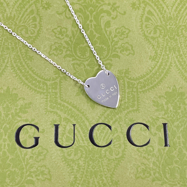 GUCCI Necklace 223512 J8400 8106 Trademark Heart Silver925 Silver Women Second hand