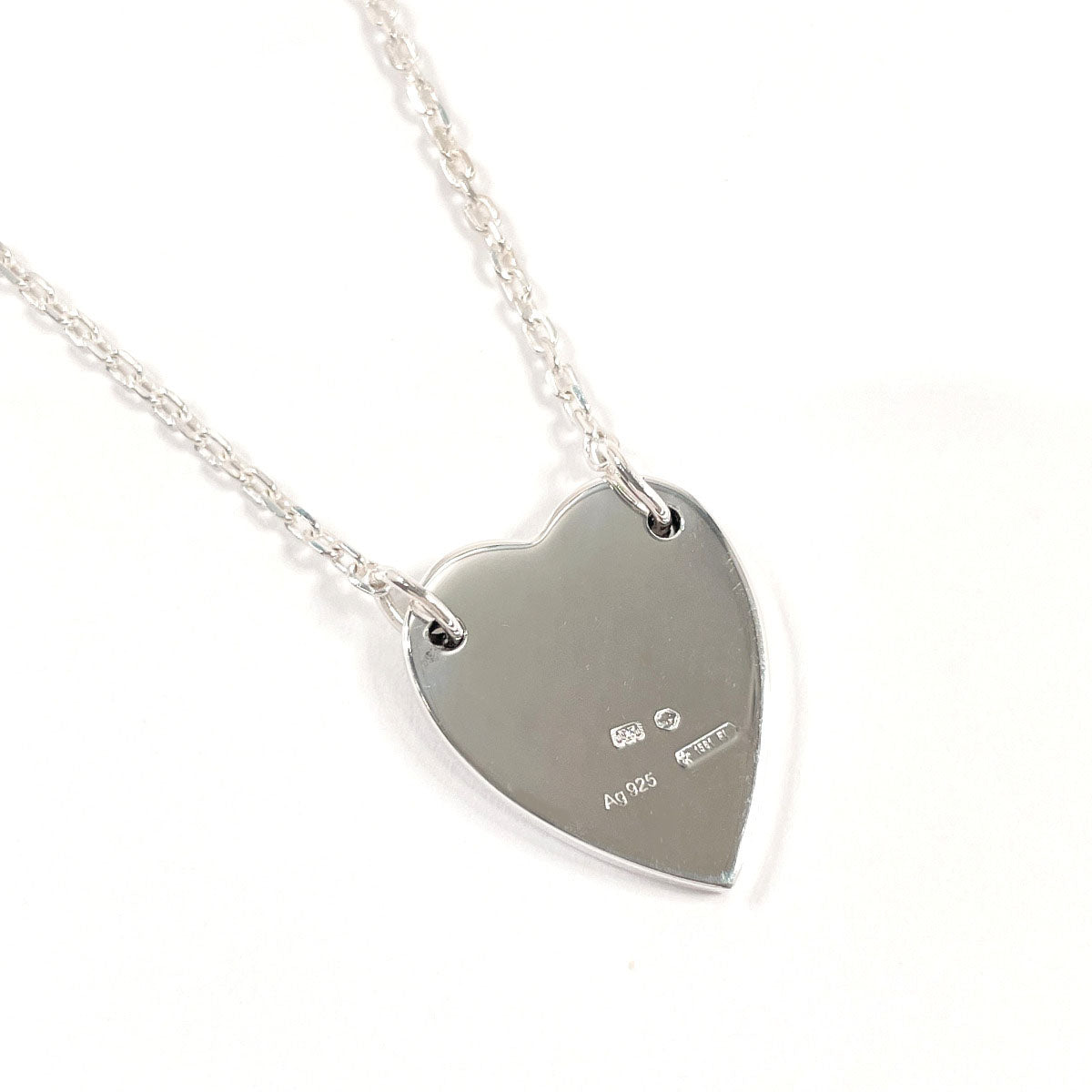 GUCCI Necklace 223512 J8400 8106 Trademark Heart Silver925 Silver