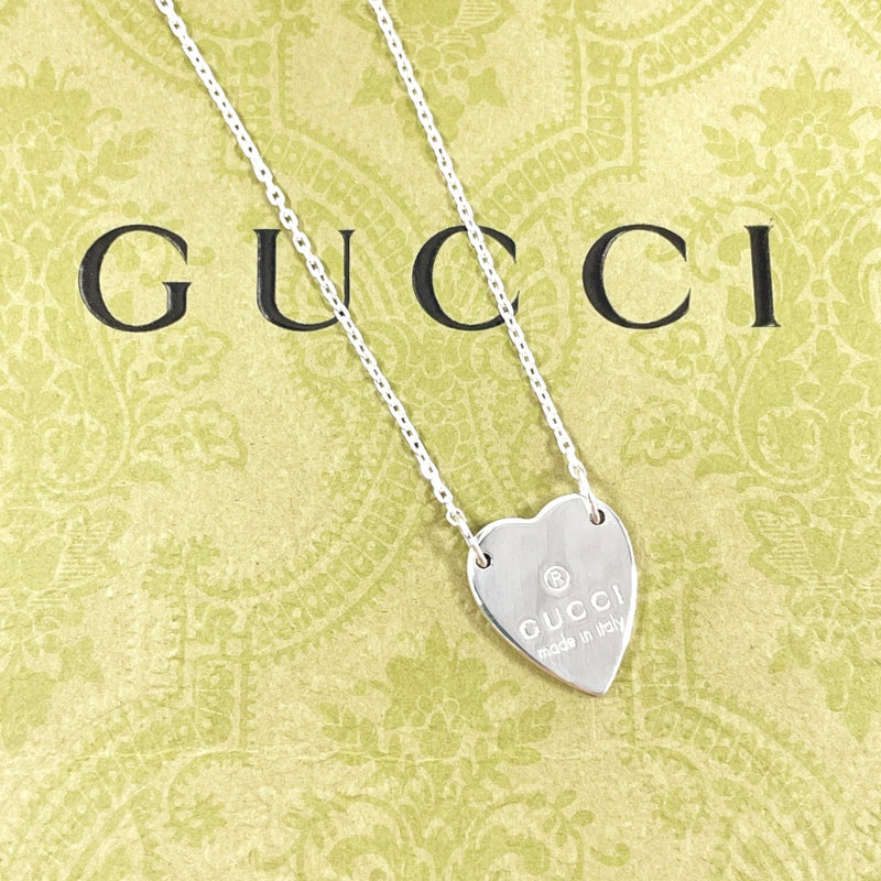 GUCCI Necklace 223512 J8400 8106 Trademark Heart Silver925 Silver Women Second hand