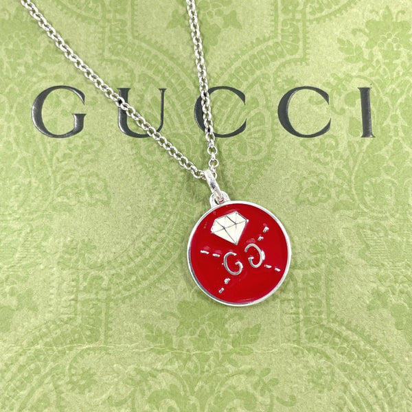 GUCCI Necklace ghost diamond Silver925 Silver Silver unisex Second hand
