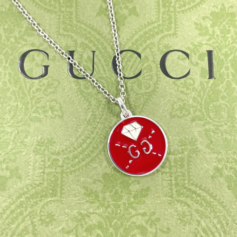 GUCCI Necklace ghost diamond Silver925 Silver Silver unisex Second hand