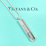 TIFFANY&Co. Necklace 1837 Bar Pendant Silver925 Silver unisex Second hand