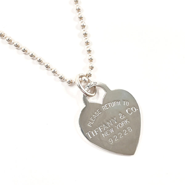 TIFFANY&Co. Necklace Heart tag Return to Silver925 Silver Women Second hand