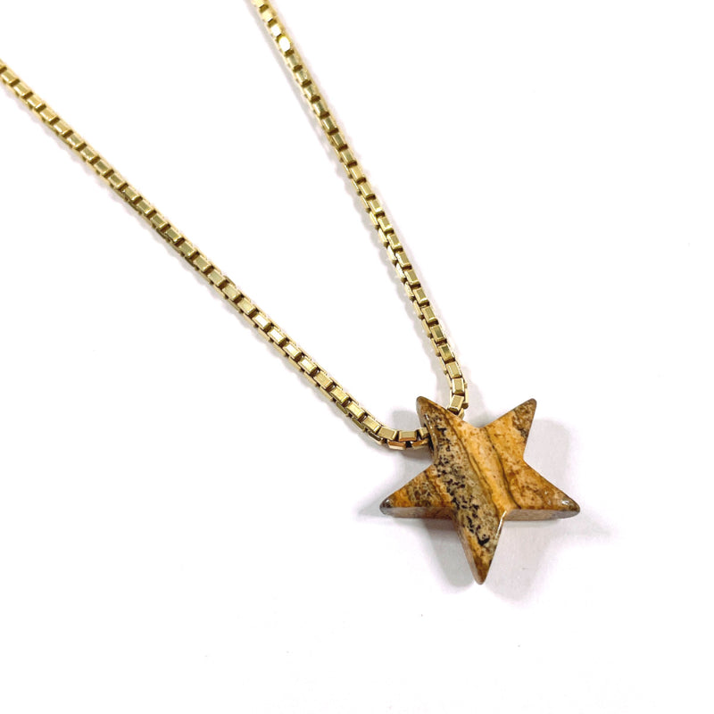 BOTTEGAVENETA Necklace Star motif Silver925 gold Women Second hand