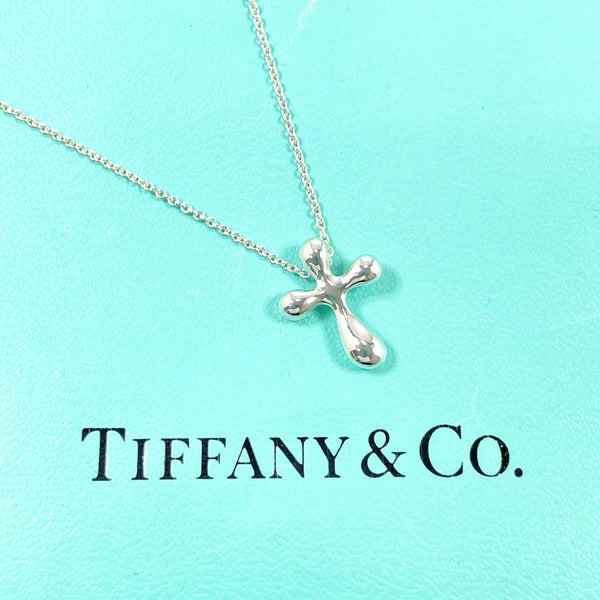 TIFFANY&Co. Necklace Cross mini Elsa Peretti Silver925 Silver Women Second hand