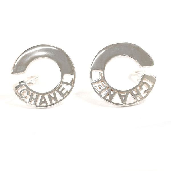 CHANEL Earring logo vintage Silver925 Silver Women Second hand