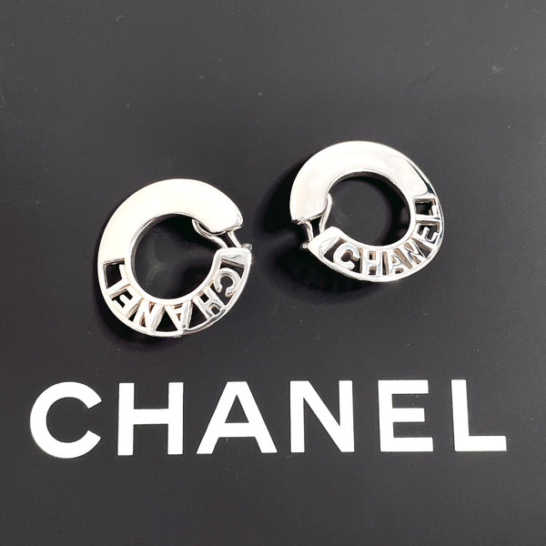 CHANEL Earring logo vintage Silver925 Silver Women Second hand