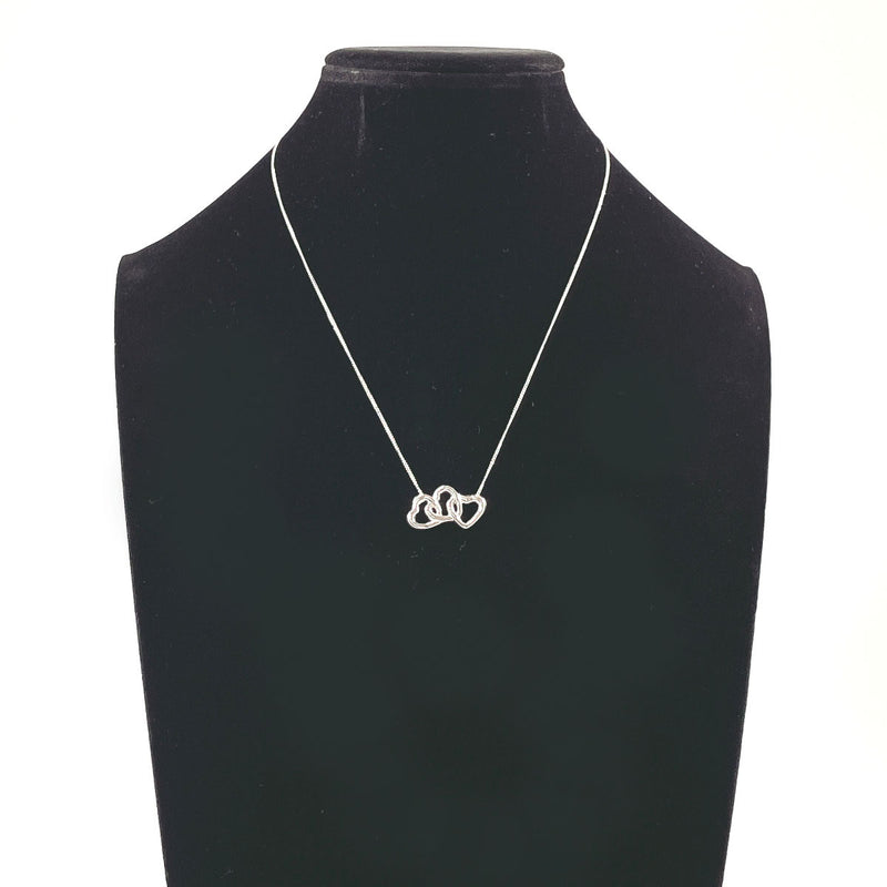 TIFFANY&Co. Necklace Triple heart Silver925 Silver Women Second hand