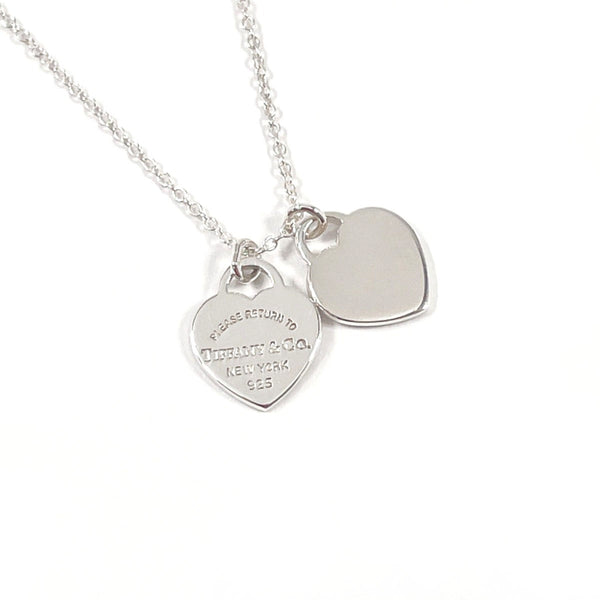 TIFFANY&Co. Necklace Return to Mini double heart tag Silver925 Silver Women Second hand