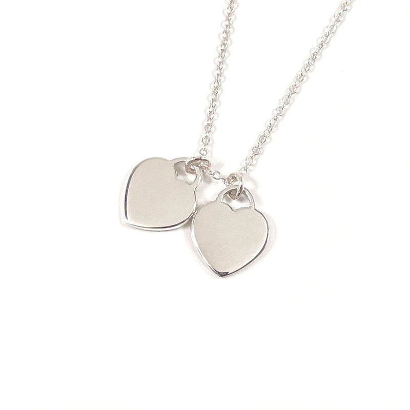 TIFFANY&Co. Necklace Return to Mini double heart tag Silver925 Silver Women Second hand