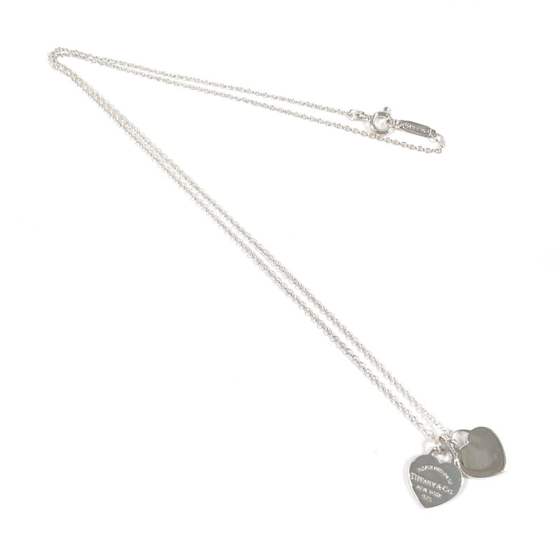TIFFANY&Co. Necklace Return to Mini double heart tag Silver925 Silver Women Second hand