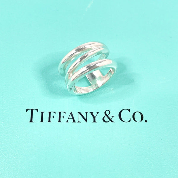 TIFFANY&Co. Ring Diagonal Silver925 #US 5 1/2 Silver Women Second hand