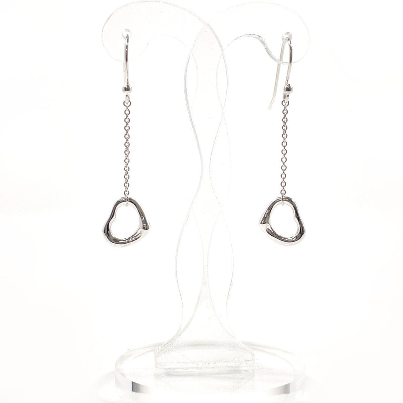 TIFFANY&Co. earring Open Heart Drop Earrings Elsa Peretti Silver925 Silver Women Second hand