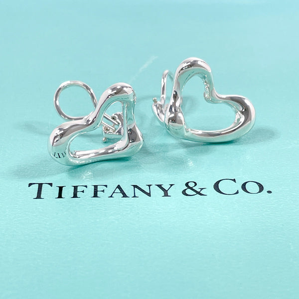 TIFFANY&Co. Earring Open heart Elsa Peretti Silver925 Silver Women Second hand