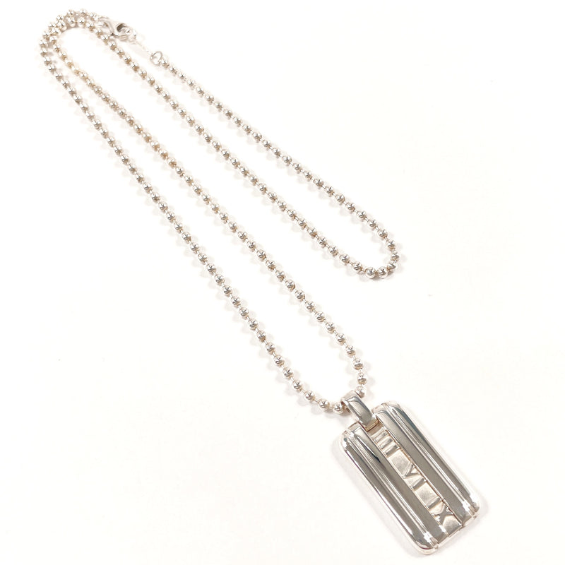 TIFFANY&Co. Necklace Atlas plate Ball chain Silver925 Silver unisex Second hand