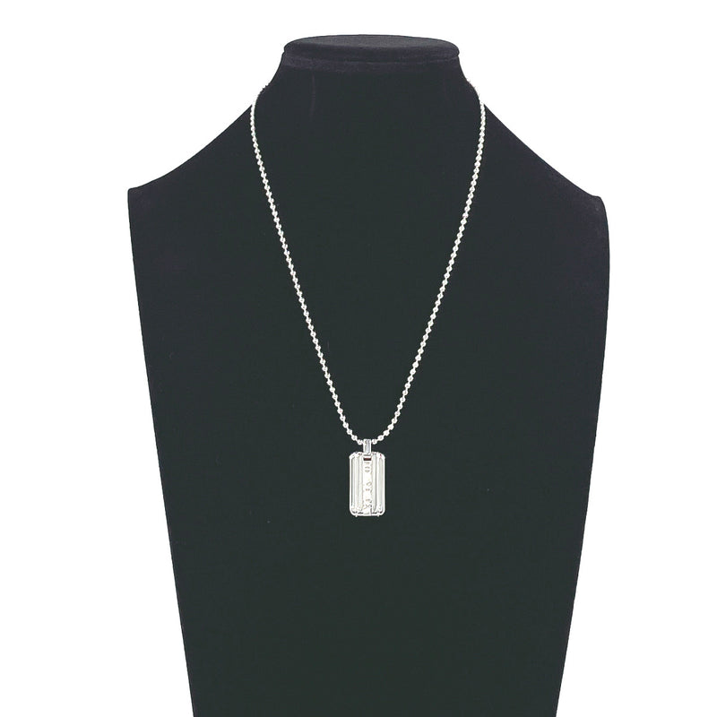 TIFFANY&Co. Necklace Atlas plate Ball chain Silver925 Silver unisex Second hand