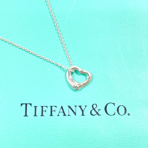 TIFFANY&Co. Necklace Open heart Elsa Peretti Silver925 Silver Women Second hand