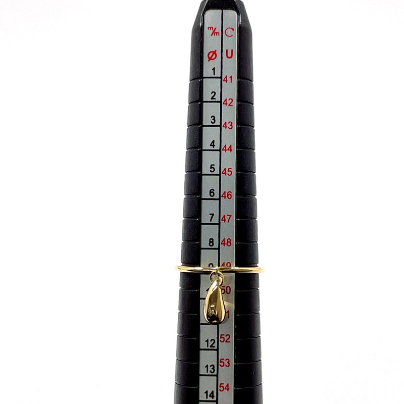 TIFFANY&Co. Ring teardrop Elsa Peretti K18 yellow gold #US 4 3/4 gold Women Second hand