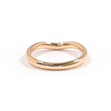 TIFFANY&Co. Ring Curved bundling Elsa Peretti K18 Pink Gold/diamond #US 4 1/4 Pink gold Women Second hand