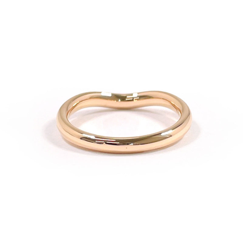 TIFFANY&Co. Ring Curved bundling Elsa Peretti K18 Pink Gold/diamond #US 4 1/4 Pink gold Women Second hand