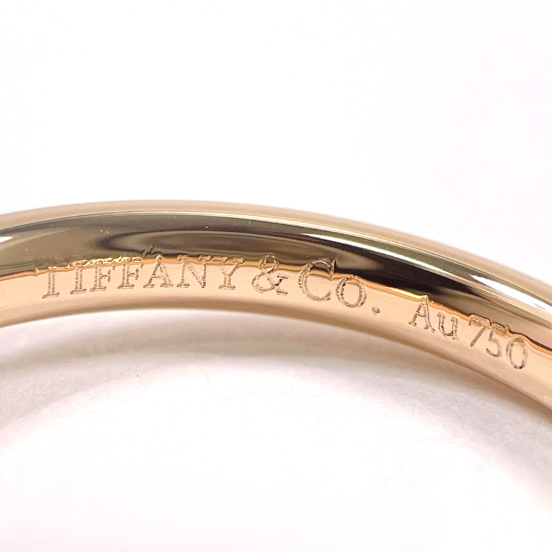 TIFFANY&Co. Ring Curved bundling Elsa Peretti K18 Pink Gold/diamond #US 4 1/4 Pink gold Women Second hand