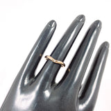 TIFFANY&Co. Ring Curved bundling Elsa Peretti K18 Pink Gold/diamond #US 4 1/4 Pink gold Women Second hand