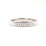 TIFFANY&Co. Ring Flat band ring Pt950Platinum #US 5 3/4 Silver Women Second hand