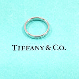 TIFFANY&Co. Ring Flat band ring Pt950Platinum #US 5 3/4 Silver Women Second hand