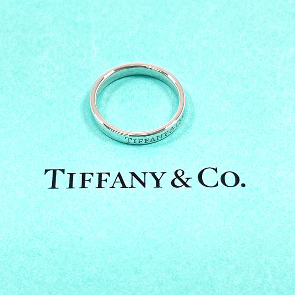 TIFFANY&Co. Ring Flat band ring Pt950Platinum #US 5 3/4 Silver Women Second hand